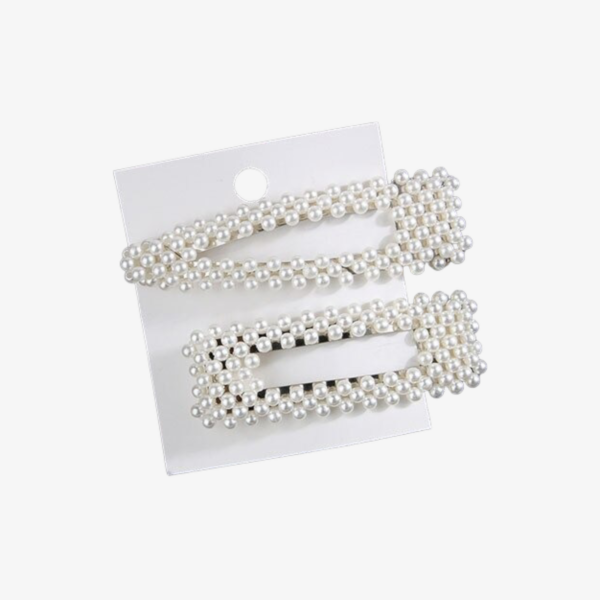Set Pasadores Perlas Style Cuca & Rect Combinados