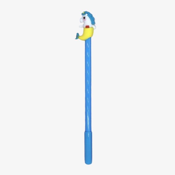 Pluma Kawaii Sirena Unicornio Azul