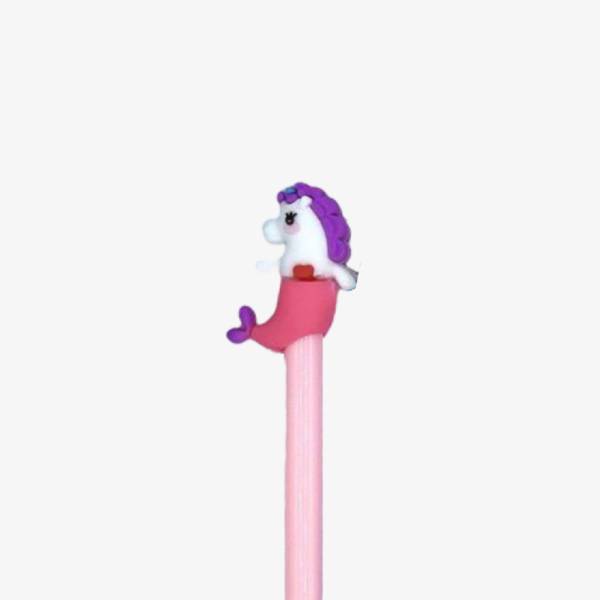 Pluma Kawaii Sirena Unicornio Rosa - Imagen 2
