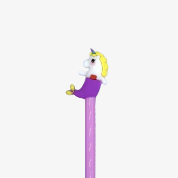 Pluma Kawaii Sirena Unicornio Lila - Imagen 2